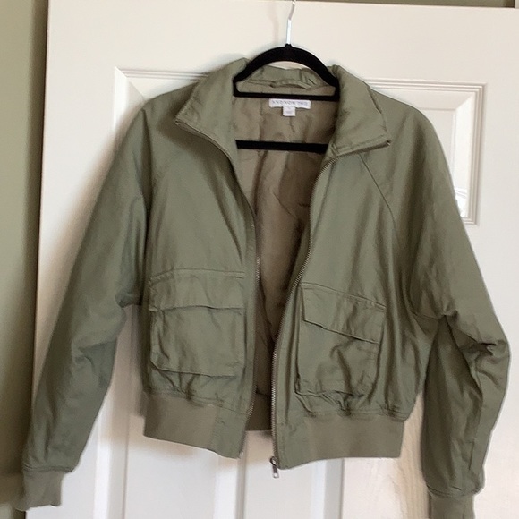 Green denim jacket - Picture 2 of 2